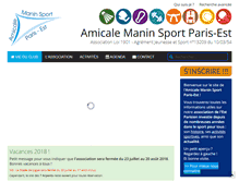 Tablet Screenshot of manin-sport-paris.com